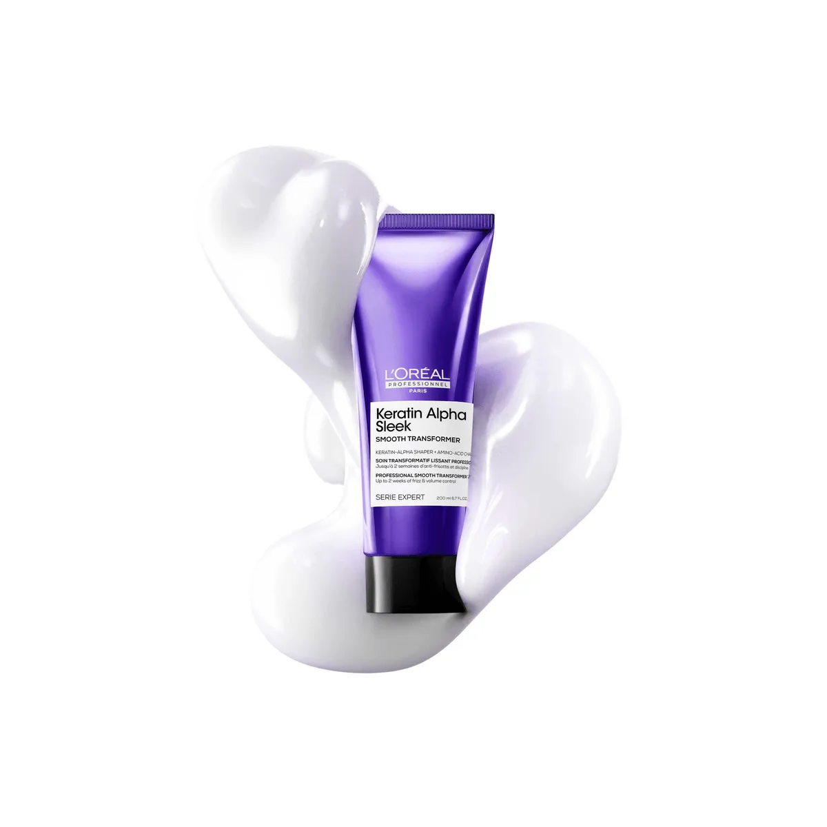 Keratin Alpha Sleek Smooth Transformer von L’Oréal Professionnel, ein professionelles Glättungs-Treatment.