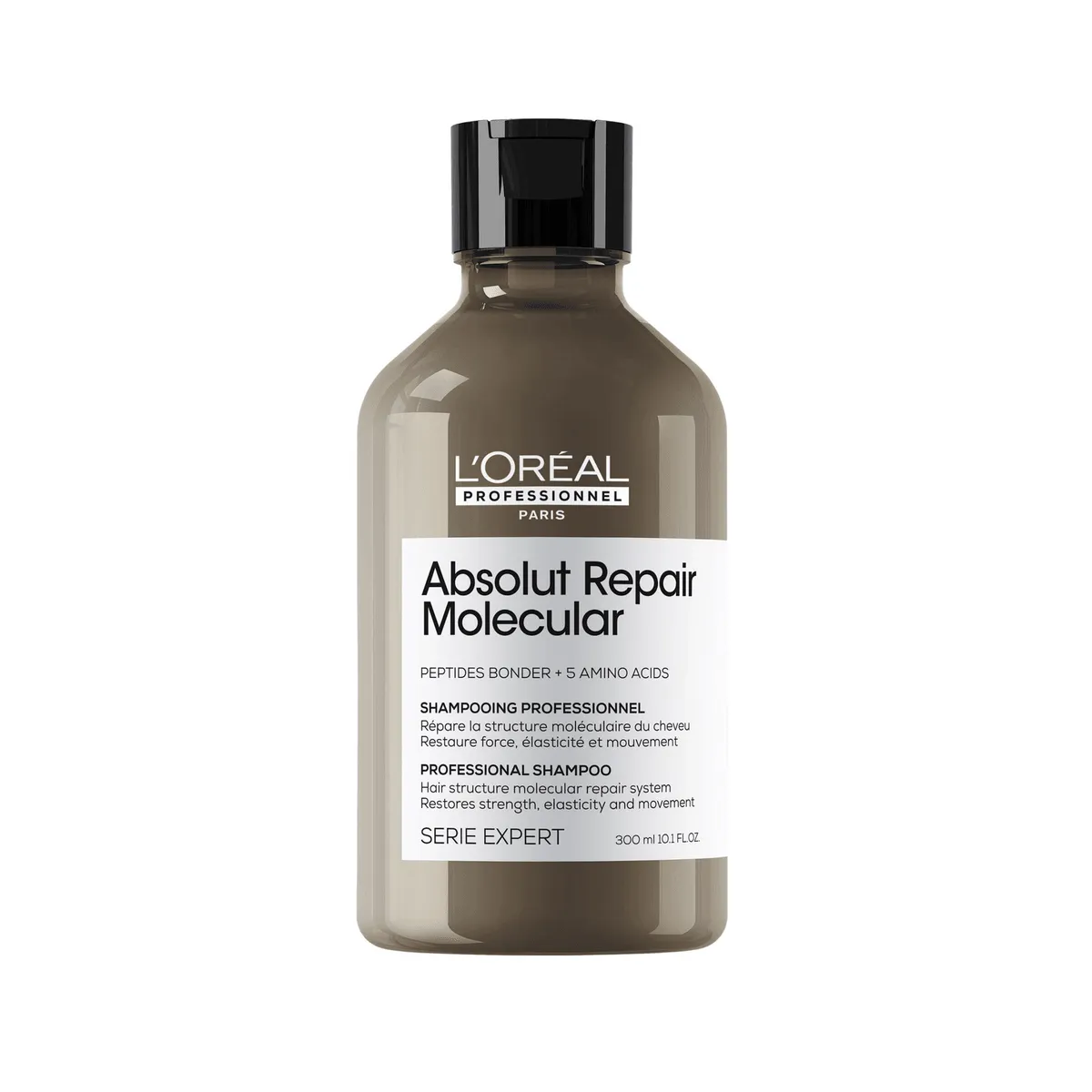 Absolut Repair Molecular Shampoo von L’Oréal Professionnel, ein sulfatfreies molekulares Reparatur-Shampoo.
