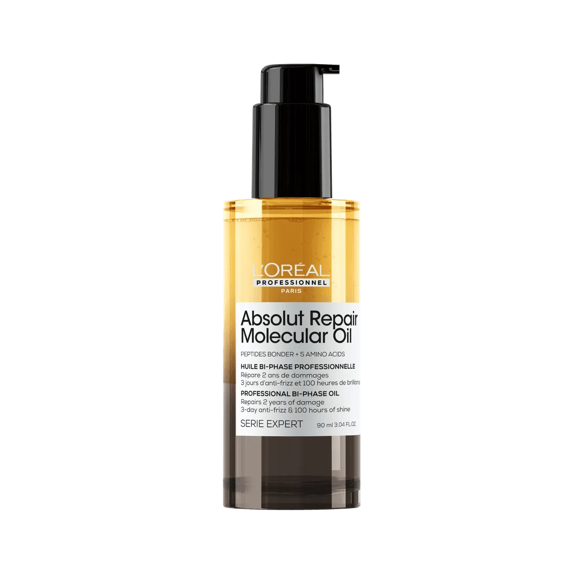 Absolut Repair Molecular Professional Bi-Phase Oil von L’Oréal Professionnel, 90 Milliliter.