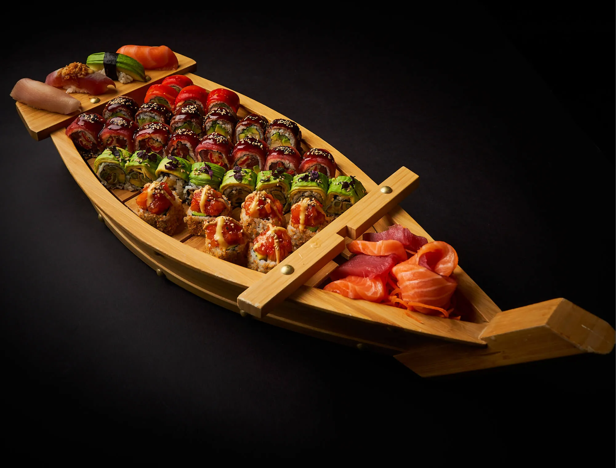 Sushi for celebrating together